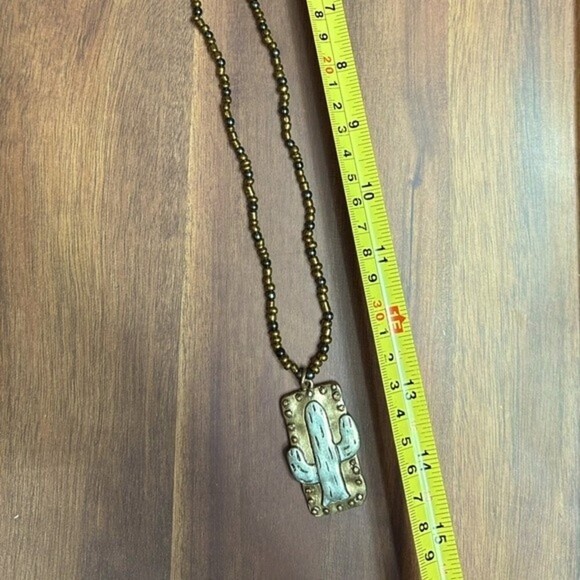 Desert Cactus Seed Bead Necklace - Picture 7 of 7